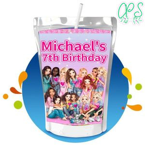 TOPModel Capri Sun Birthday Labels Digital File Printable Instant Download