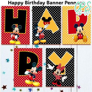 Disney Mickey Mouse Banner Pennant Digital File Template Instant Download