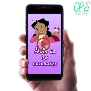 The proud family Birthday Video Invitation Digital Template Customizable Instant Download