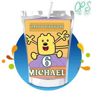 Wow Wow Wubbzy Capri Sun Birthday Labels Digital File Printable Instant Download
