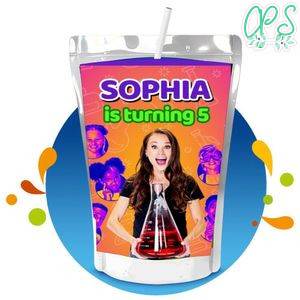 Emily's Wonder Lab Capri Sun Birthday Labels Digital File Printable Instant Download