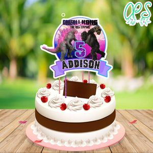 Godzilla X Kong: The New Empire Cake Topper Template Printable Instant Download