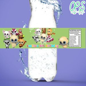 YooHoo to the Rescue Birthday Water Bottle Label Template to Print at Home Instant Download