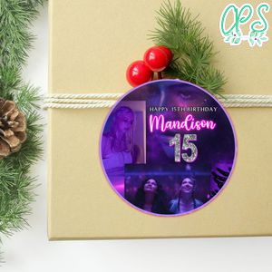 Euphoria Circle Sitcker Template Customizable To Print At Home Instant Download