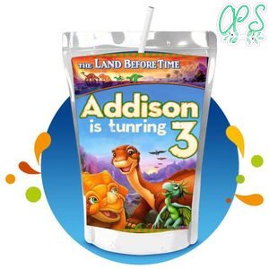 Land before Time Capri Sun Birthday Labels Digital File Printable Instant Download