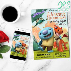 Wallykazam Mobile Invite Customizable Template Instant Download