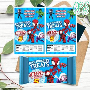 Spidey Rice Krispies Treats Template Printable Instant Download