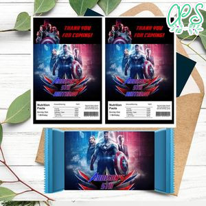 Captain America Brave New World Rice Krispies Treats Template Printable Instant Download