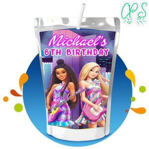Barbie Big City Dream Capri Sun Birthday Labels Digital File Printable Instant Download