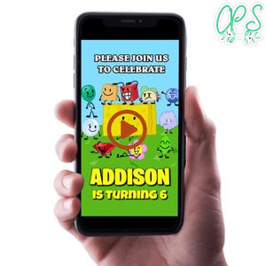 Battle for dream island Birthday Video Invitation Digital Template Customizable Instant Download