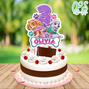 Skye And Everest Cake Topper Template Printable Instant Download