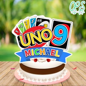 Uno Cake Topper Template Printable Instant Download
