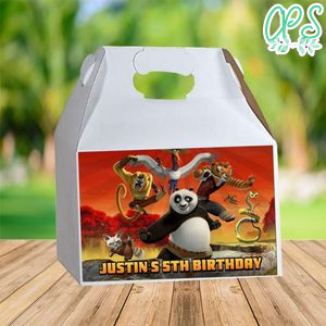 Kung Fu Panda Gable Box Digital File Printable Instant Download