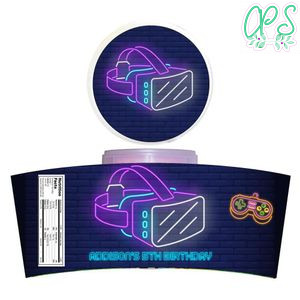 Virtual Reality Game Cotton Candy Label Template To Print At Home Instant Download