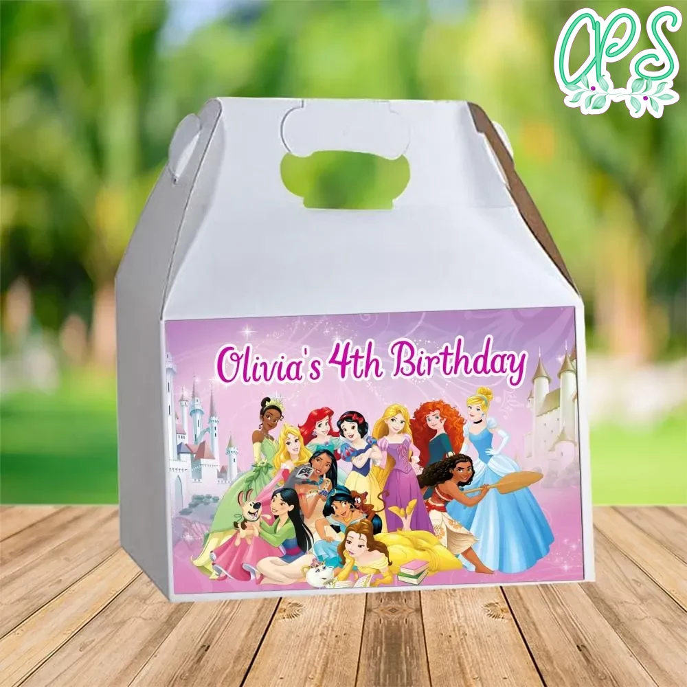 Disney Princess Gable Box Digital File Printable DIY | CustomPartyShirts