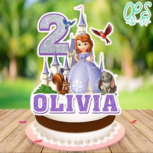 Princess Sofia Cake Topper Template Printable Instant Download