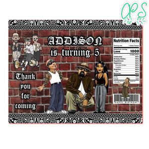 Cholo Birthday Party Chip Bag Digital File Printable Instant Download