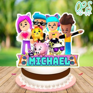 PK XD Birthday Cake Topper Template Printable Instant Download