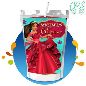 Elena of Avalor Capri Sun Birthday Labels Digital File Printable Instant Download