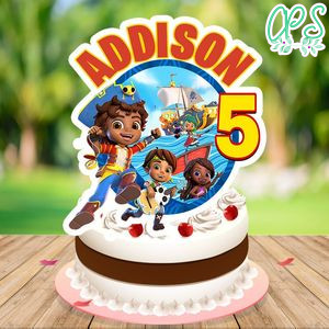 Santiago of the Seas Birthday Cake Topper Template Printable Instant Download