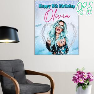 Karol G Birthday Poster Digital File Printable Instant Download