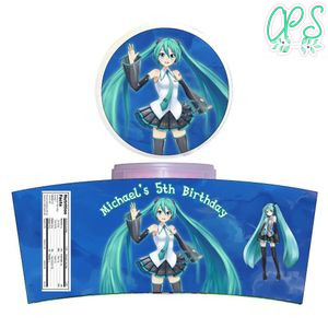 Hatsune Miku Cotton Candy Label Template To Print At Home Instant Download