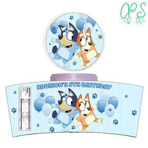 Bluey Cotton Candy Label Template To Print At Home Instant Download