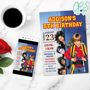 Home Alone 3 Mobile Invite Customizable Template Instant Download