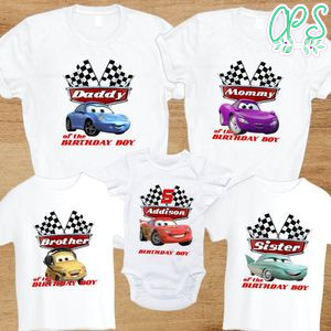 Car characters Family Birthday T-Shirt