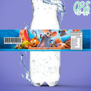 Epic Tails Birthday Water Bottle Label Template To Print At Home Instant Download