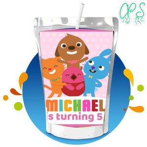 Sago Mini Capri Sun Birthday Labels Digital File Printable Instant Download