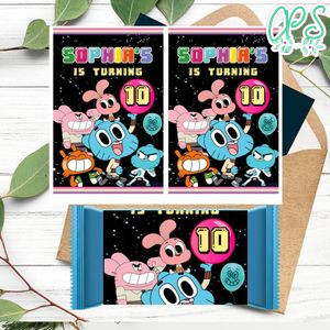 Gumball Rice Krispies Treats Template Printable Instant Download