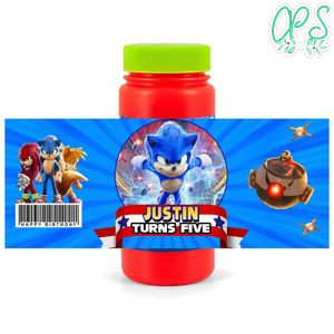 Sonic 2 Bubbles Wrapper Template to Print at Home Instant Download