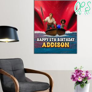 The Sea Beast Birthday Poster Digital File Printable Instant Download