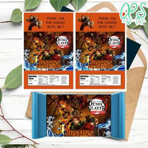 Demon Slayer Infinity Castle Rice Krispies Treats Printable Instant Download