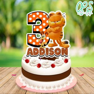 Garfield Cake Topper Template Printable Instant Download