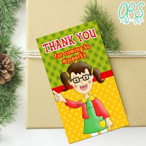 La Chilindrina Thank You Tag Customizable Template To Print At Home Instant Download