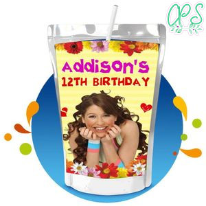 Floricienta Capri Sun Birthday Labels Digital File Printable Instant Download