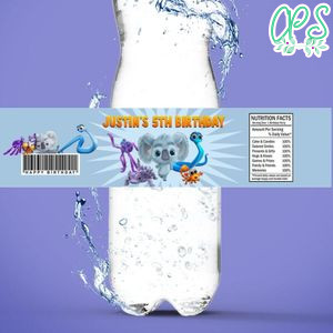 Back To The Outback Birthday Water Bottle Label Template To Print At Home Instant Download