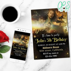 Peter Pan & Wendy 2023 Mobile Invite Customizable Template Instant Download