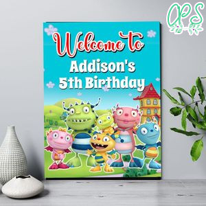 Henry Hugglemonster Birthday Welcome Sign Digital File Printable Instant Download