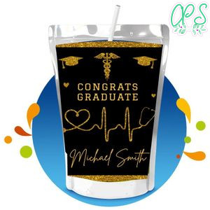 Medical assistant graduation Capri Sun Birthday Labels Digital File Printable Instant Download