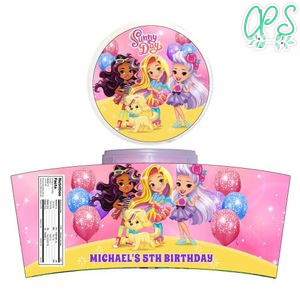 Sunny Day Cotton Candy Label Template To Print At Home Instant Download