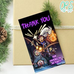 The Owl House Thank You Tag Customizable Template To Print At Home Instant Download