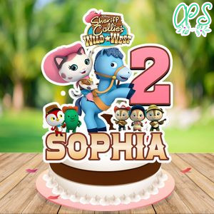 Sheriff Callie Cake Topper Template Printable Instant Download