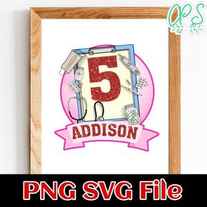 Nursing 4 Cake Topper Template Printable Instant Download