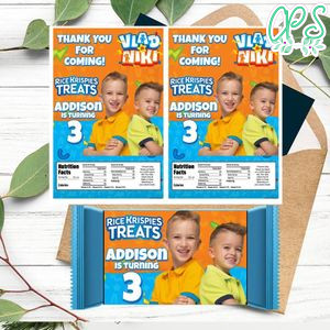 Vlad and niki Rice Krispies Treats Template Printable Instant Download