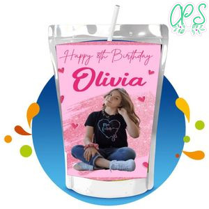 Piper Rockelle Capri Sun Birthday Labels Digital File Printable Instant Download