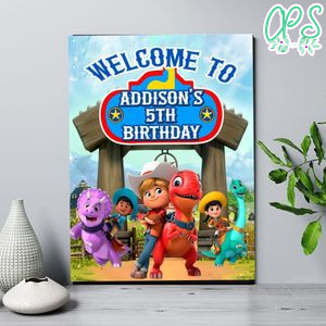 Dino Ranch Birthday Welcome Sign Digital File Printable Instant Download
