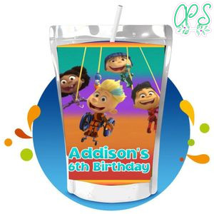 Team zenko go Capri Sun Birthday Labels Digital File Printable Instant Download